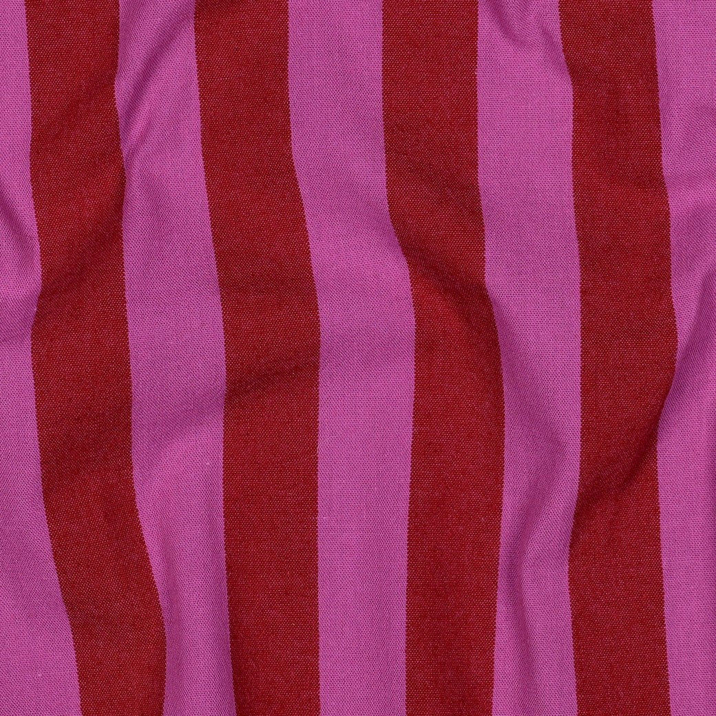 Baumwolle Streifen garngefärbt rot fuchsia