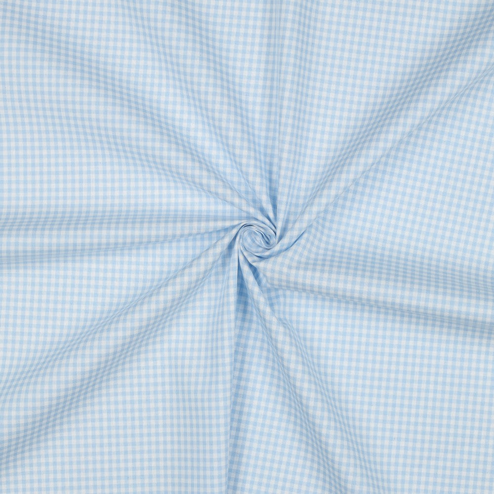 Baumwolle vichy karo hellblau