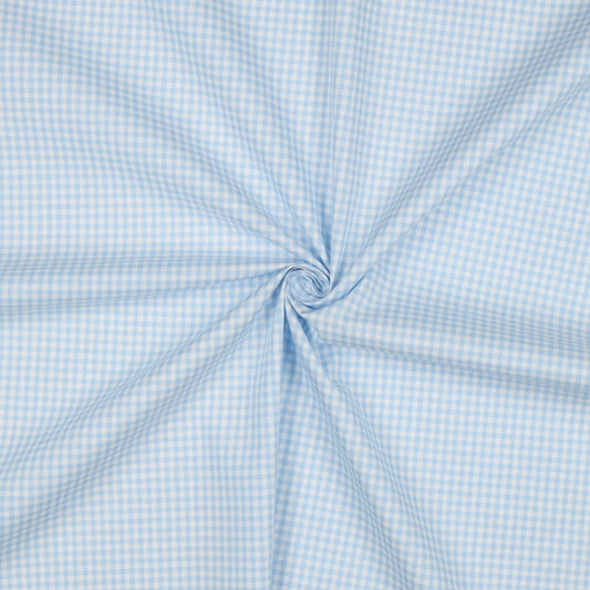 Baumwolle vichy karo hellblau