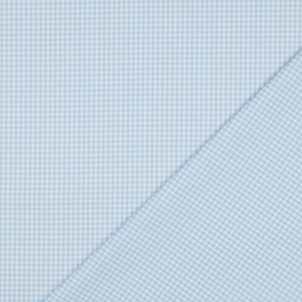 Baumwolle vichy karo hellblau