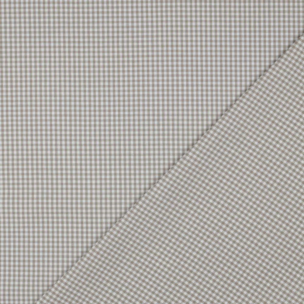 Baumwolle vichy karo sand