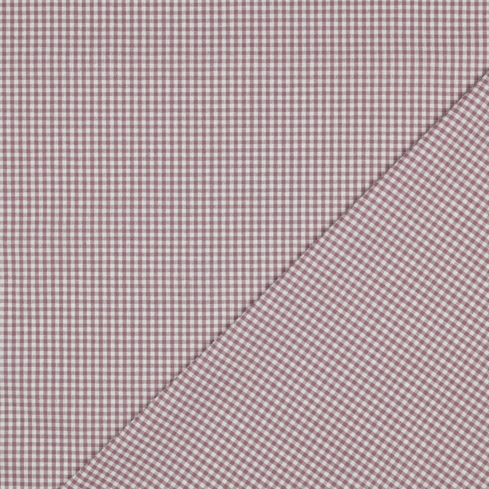 Baumwolle vichy karo mauve