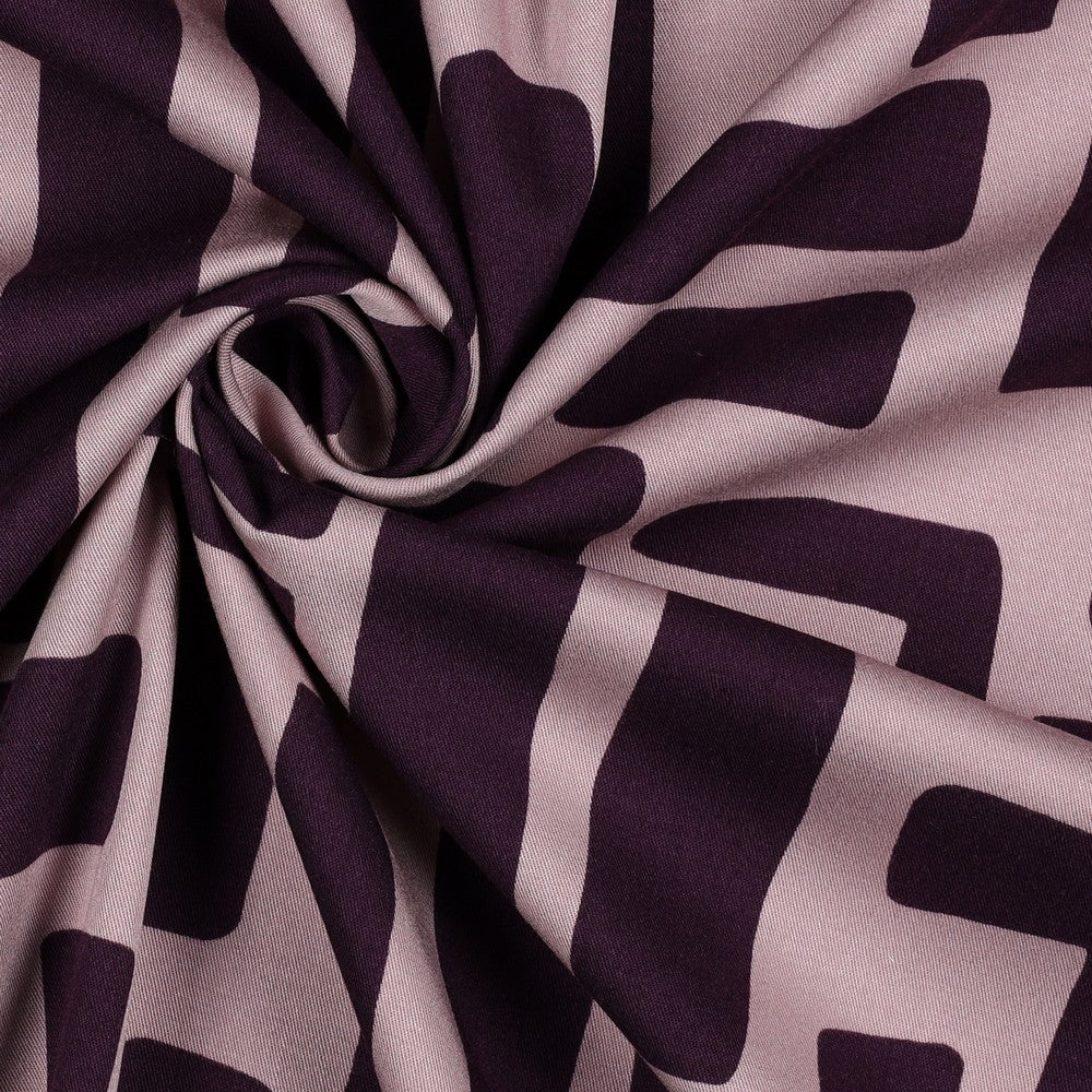 Rosella Stretch Abstrakt dark purple