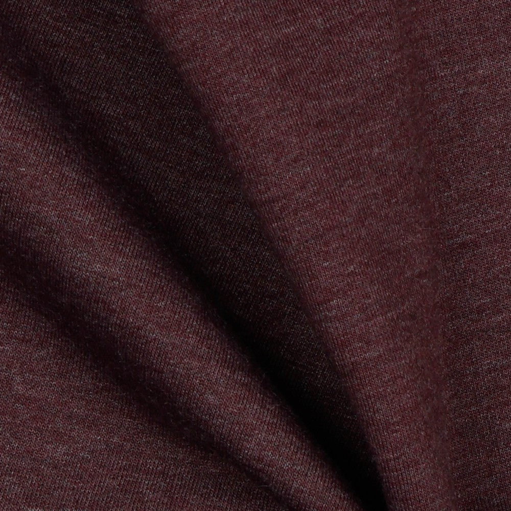 Sweat uni aubergine meliert