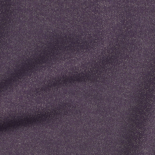 Sweat Lurex aubergine dunkel lila