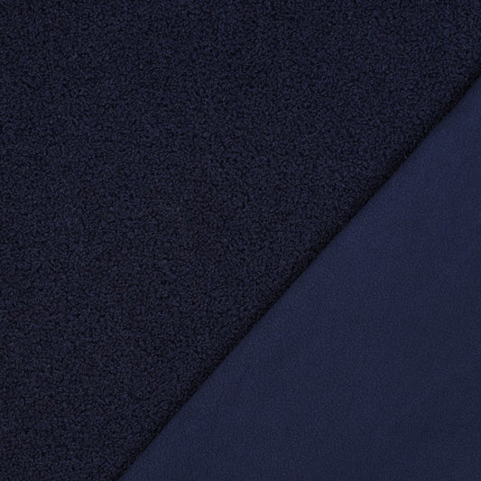 Teddystoff Fleece Double Sided dunkelblau