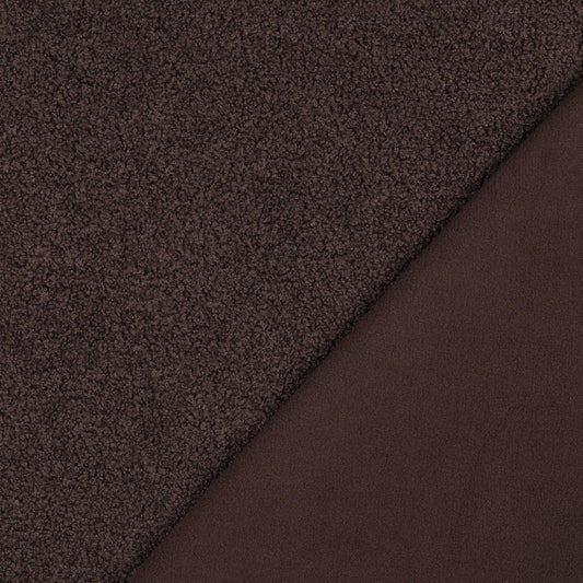 Teddystoff Fleece Double Sided braun