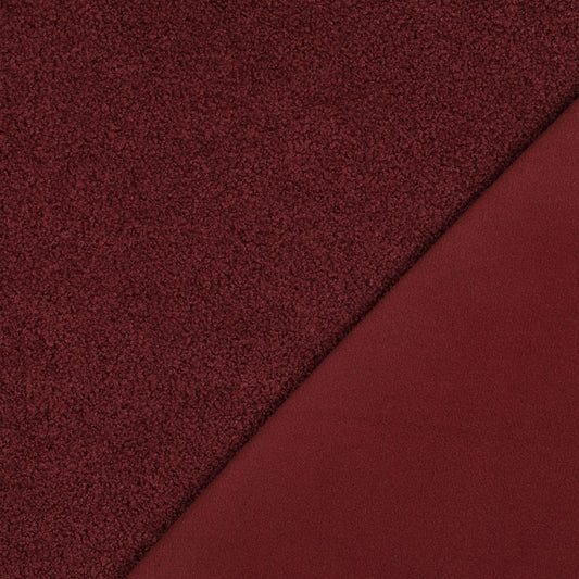 Teddystoff Fleece Double Sided bordeauxrot