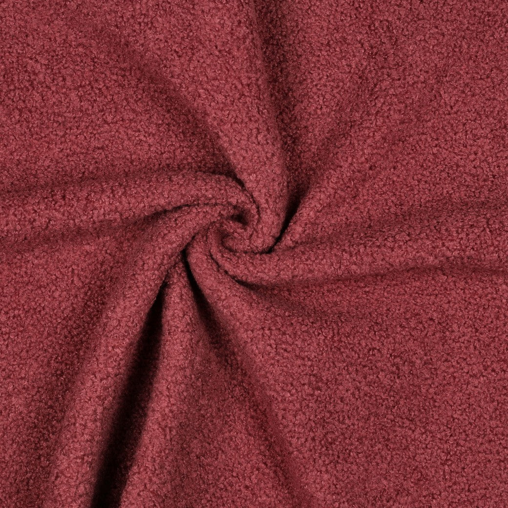 BALD ERHÄLTLICH - Teddystoff Fleece Double Sided rouge