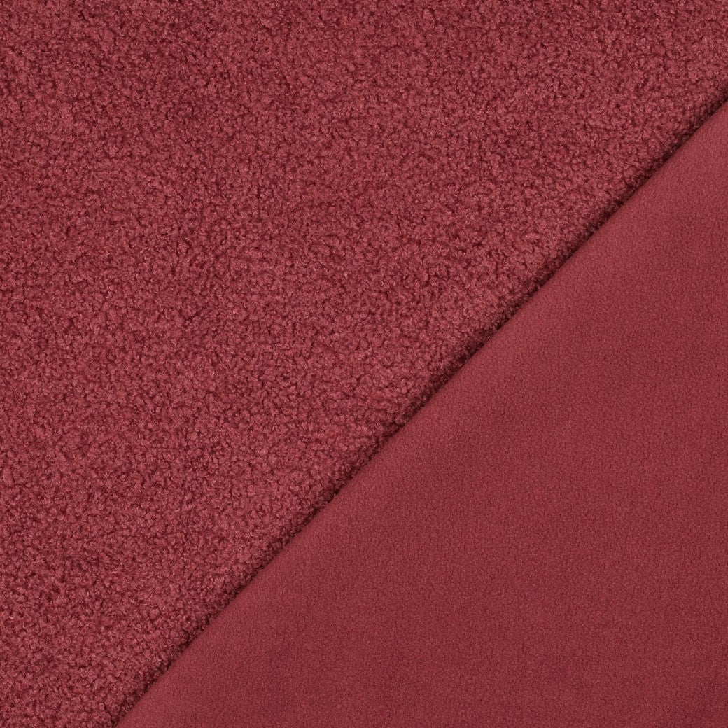 BALD ERHÄLTLICH - Teddystoff Fleece Double Sided rouge