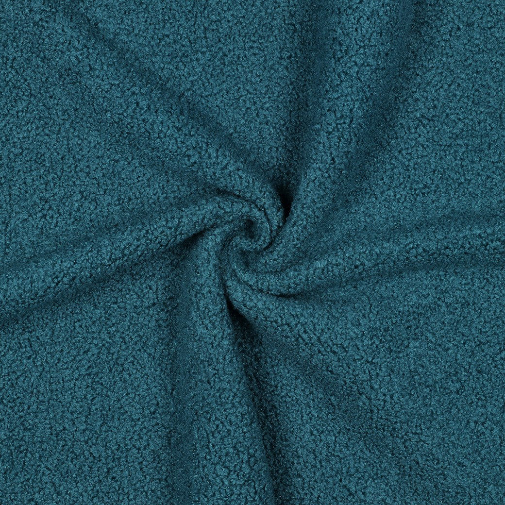 BALD ERHÄLTLICH - Teddystoff Fleece Double Sided petrol
