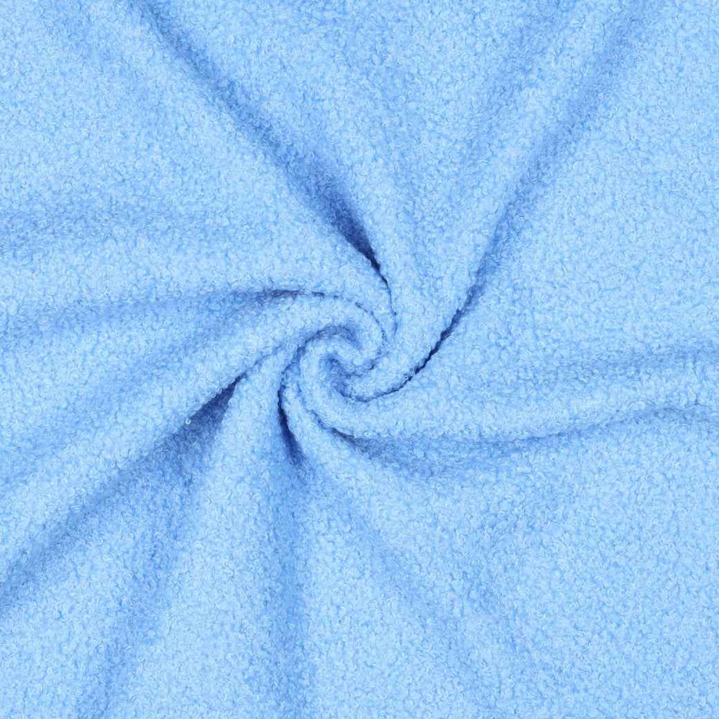 BALD ERHÄLTLICH - Teddystoff Fleece Double Sided hellblau