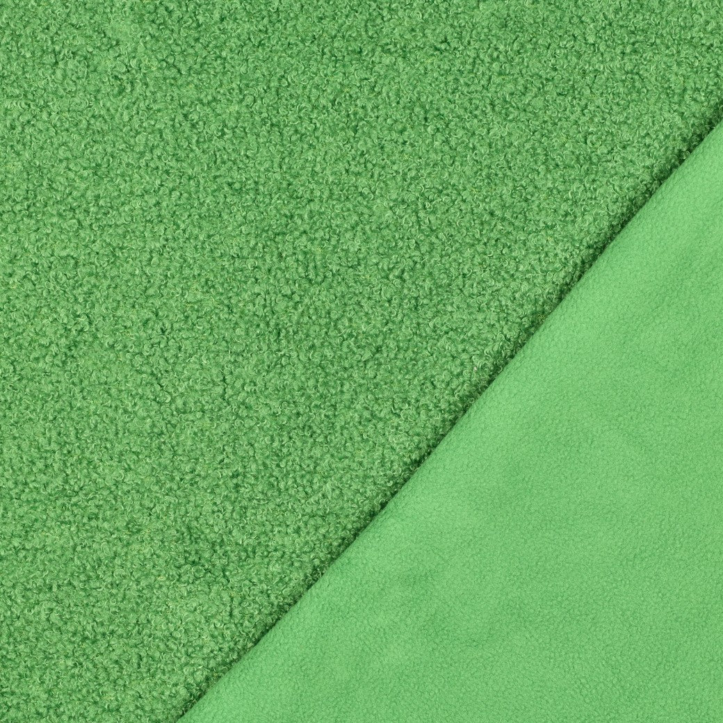 BALD ERHÄLTLICH - Teddystoff Fleece Double Sided grün