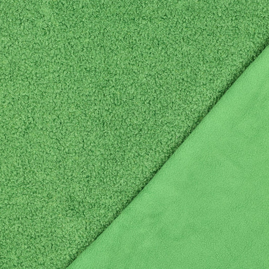 BALD ERHÄLTLICH - Teddystoff Fleece Double Sided grün