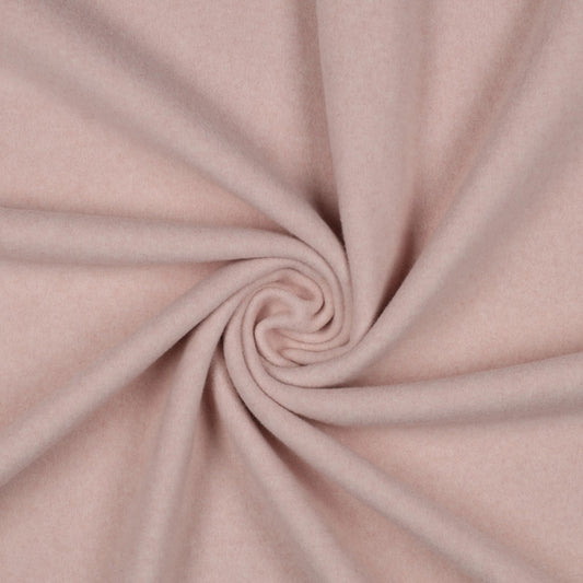 BALD ERHÄLTLICH - Baumwollfleece Bio rose meliert