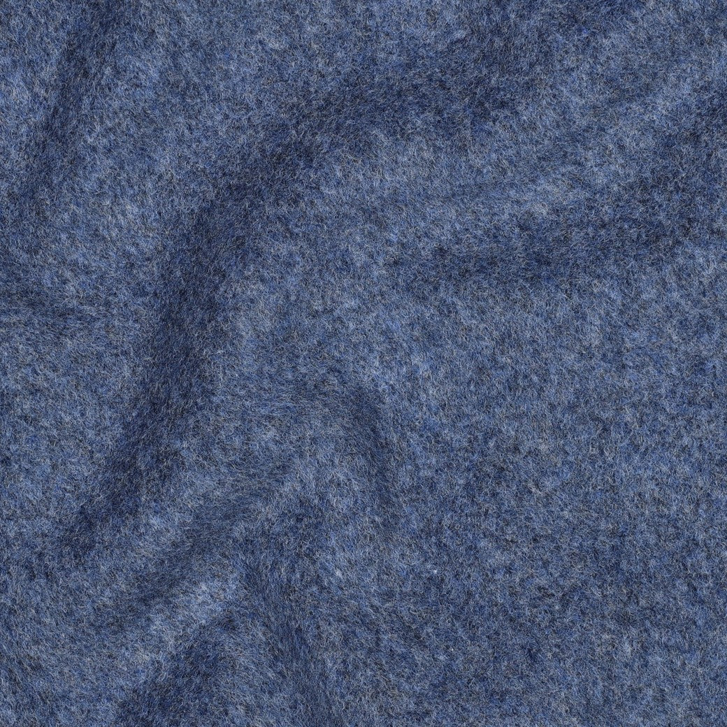 BALD ERHÄLTLICH - Baumwollfleece Bio jeansblau meliert