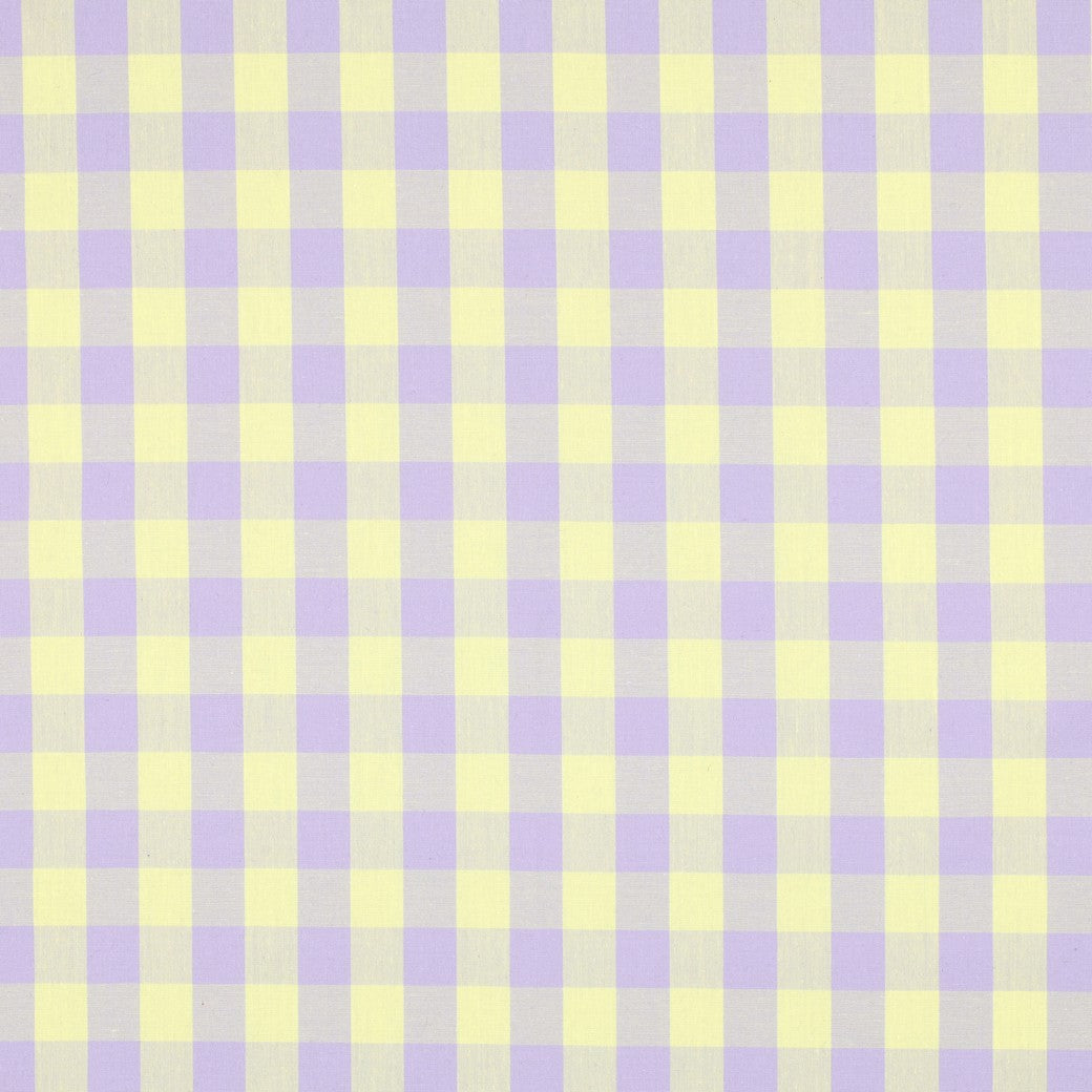 BALD ERHÄLTLICH - Baumwolle Karo Yarn Dyed gelb flieder