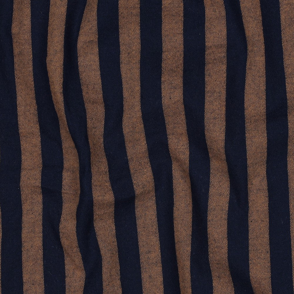 Baumwolle Karo Yarn Dyed Streifen navy