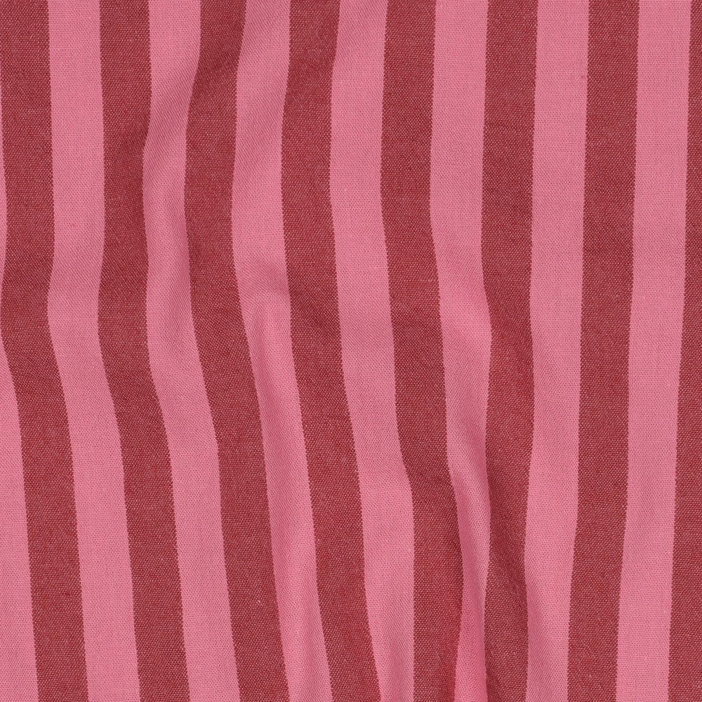 Baumwolle Karo Yarn Dyed Streifen mauve