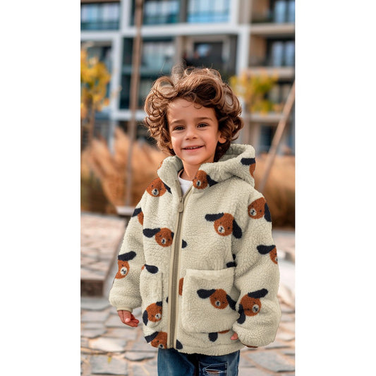 Teddystoff Jacquard Hunde Dogs natural