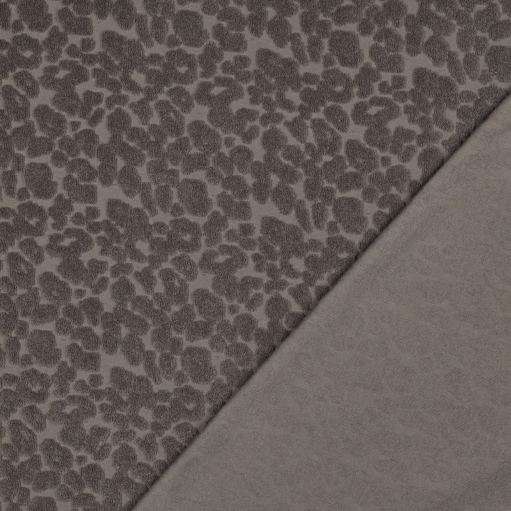 Bald erhältlich - Frottee Baumwolle Strick taupe