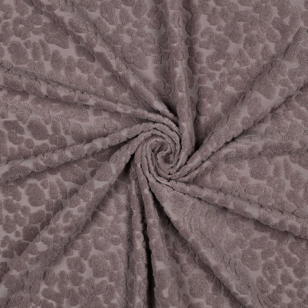 Frottee Baumwolle Strick mauve