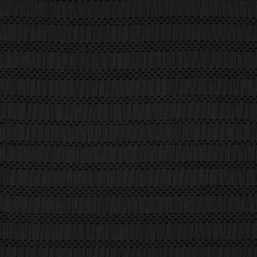 Chenille Jacquard Bluse Streifen schwarz