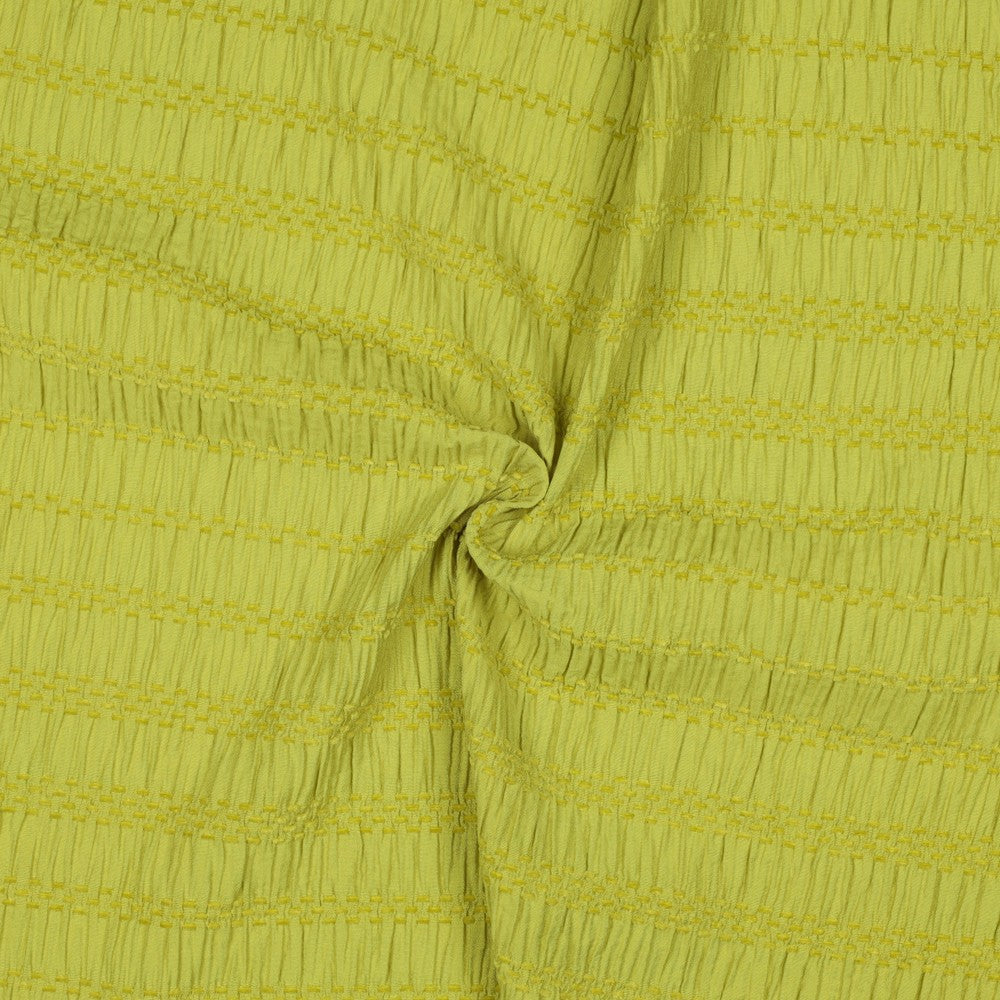 Chenille Jacquard Bluse Streifen lime