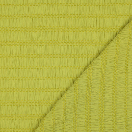 Chenille Jacquard Bluse Streifen lime