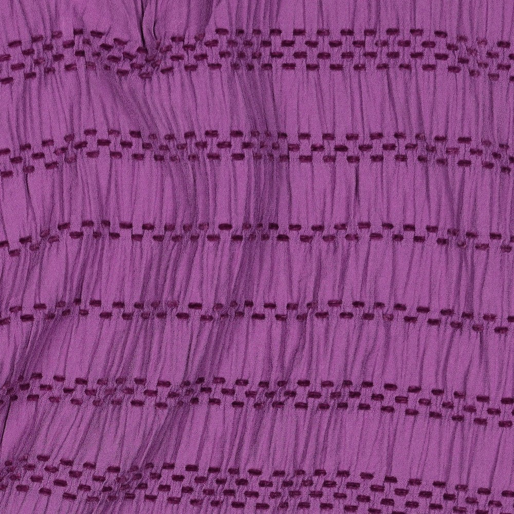 Chenille Jacquard Bluse Streifen beere