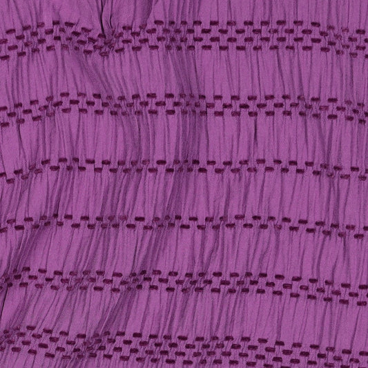 Chenille Jacquard Bluse Streifen beere
