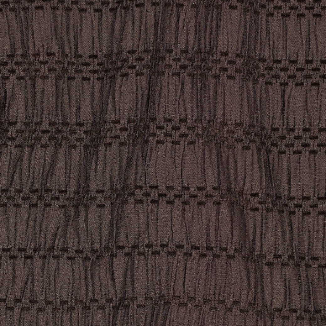 Chenille Jacquard Bluse Streifen braun