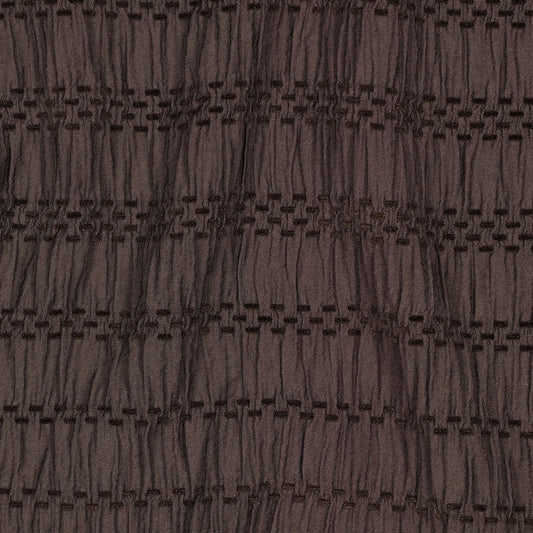 Chenille Jacquard Bluse Streifen braun