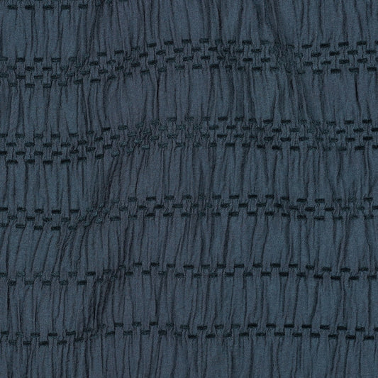 Chenille Jacquard Bluse Streifen blau