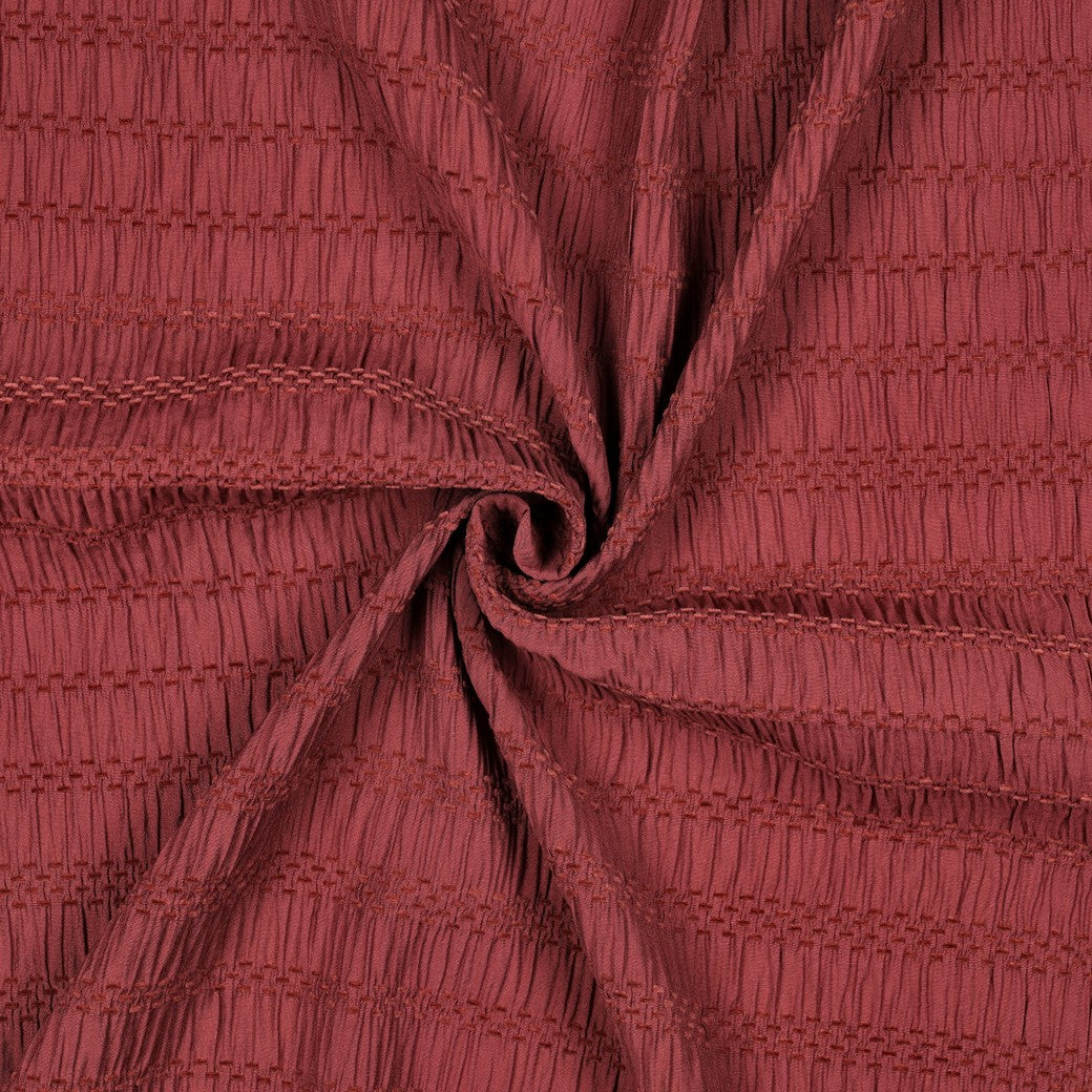 Chenille Jacquard Bluse Streifen rouge