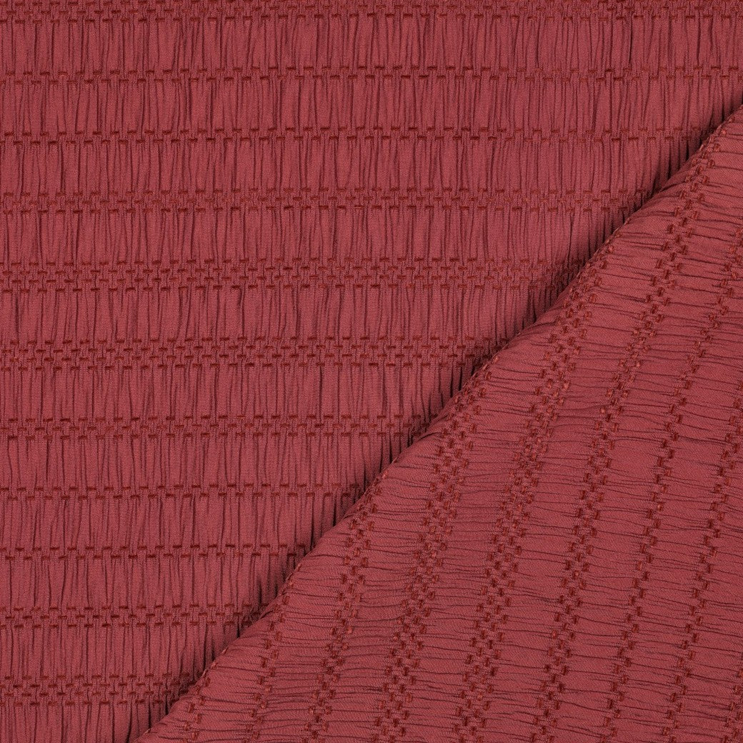Chenille Jacquard Bluse Streifen rouge