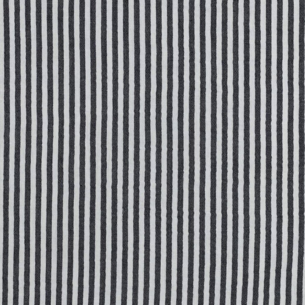 Musselin garngefärbt Streifen dunkelblau weiß