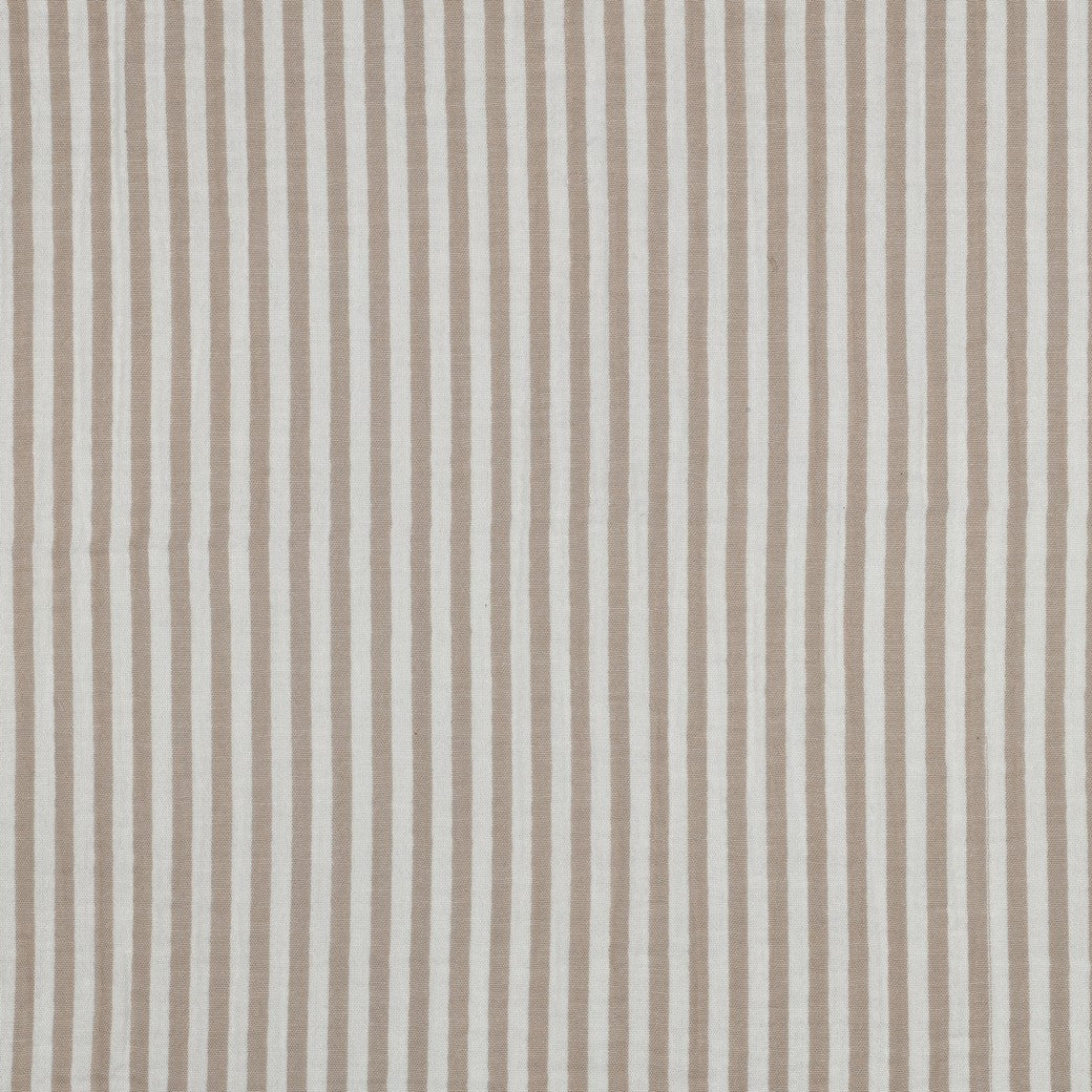 BALD ERHÄLTLICH - Musselin garngefärbt Streifen beige