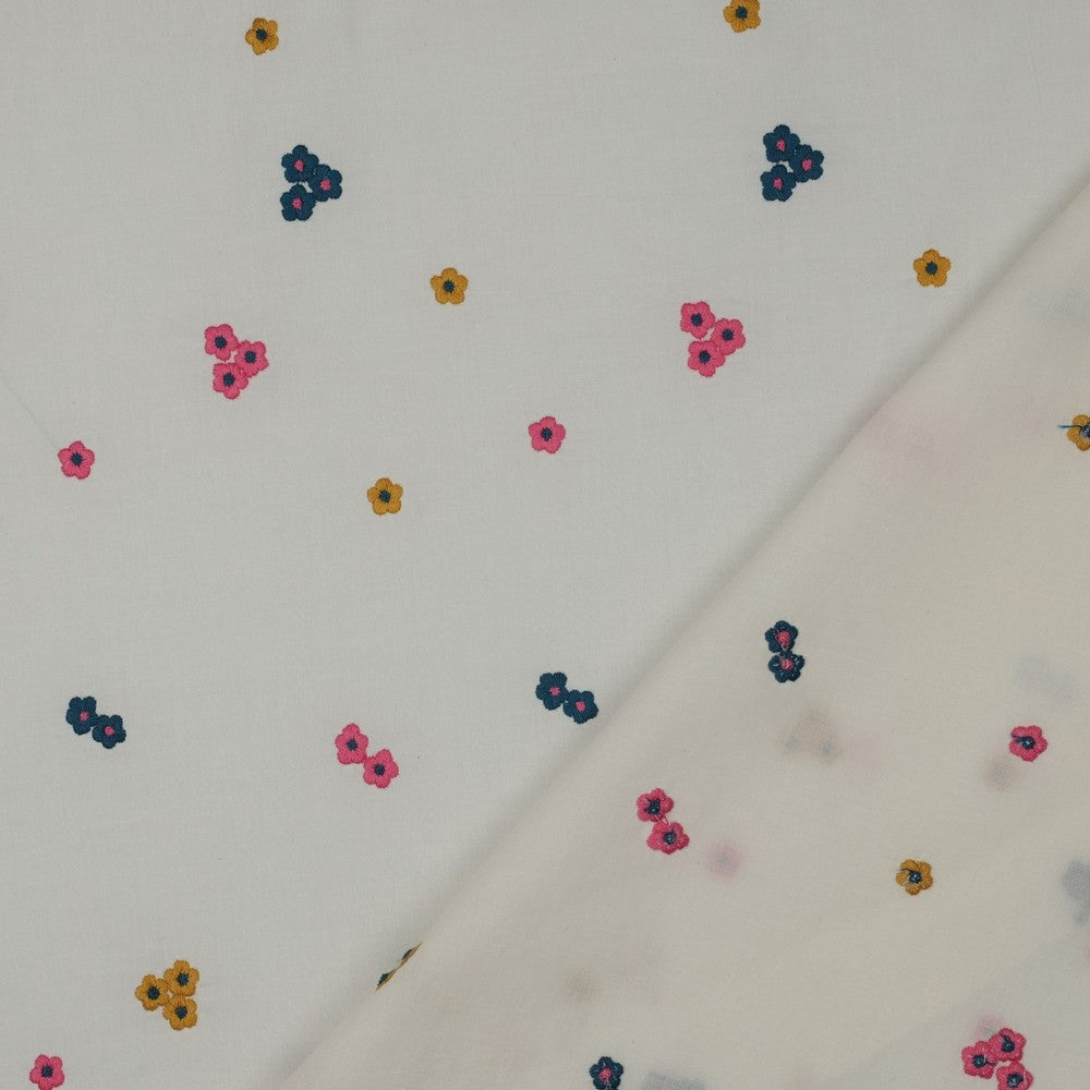 Baumwolle Voile bestickt Blumen