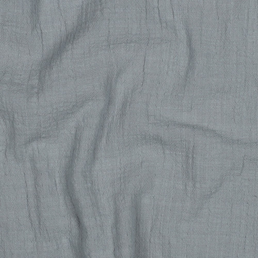 Musselin Slub rauchblau