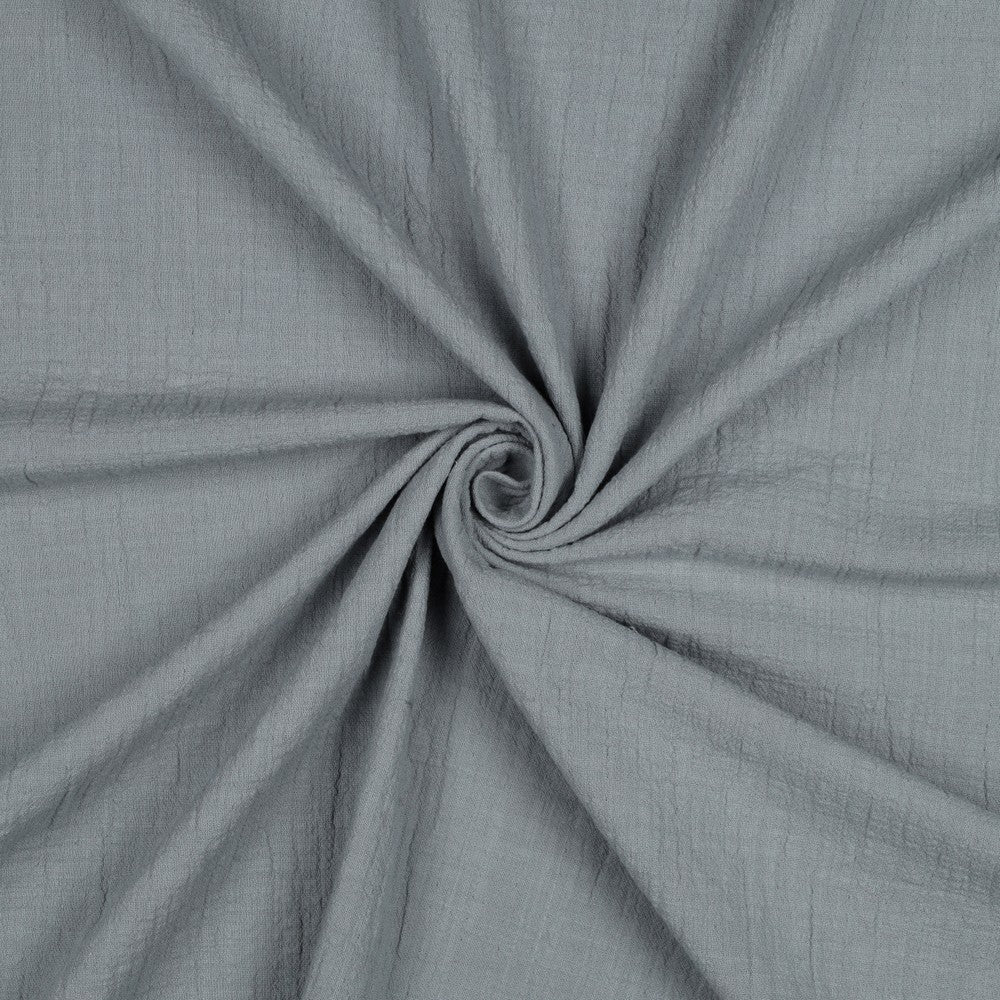 Musselin Slub rauchblau