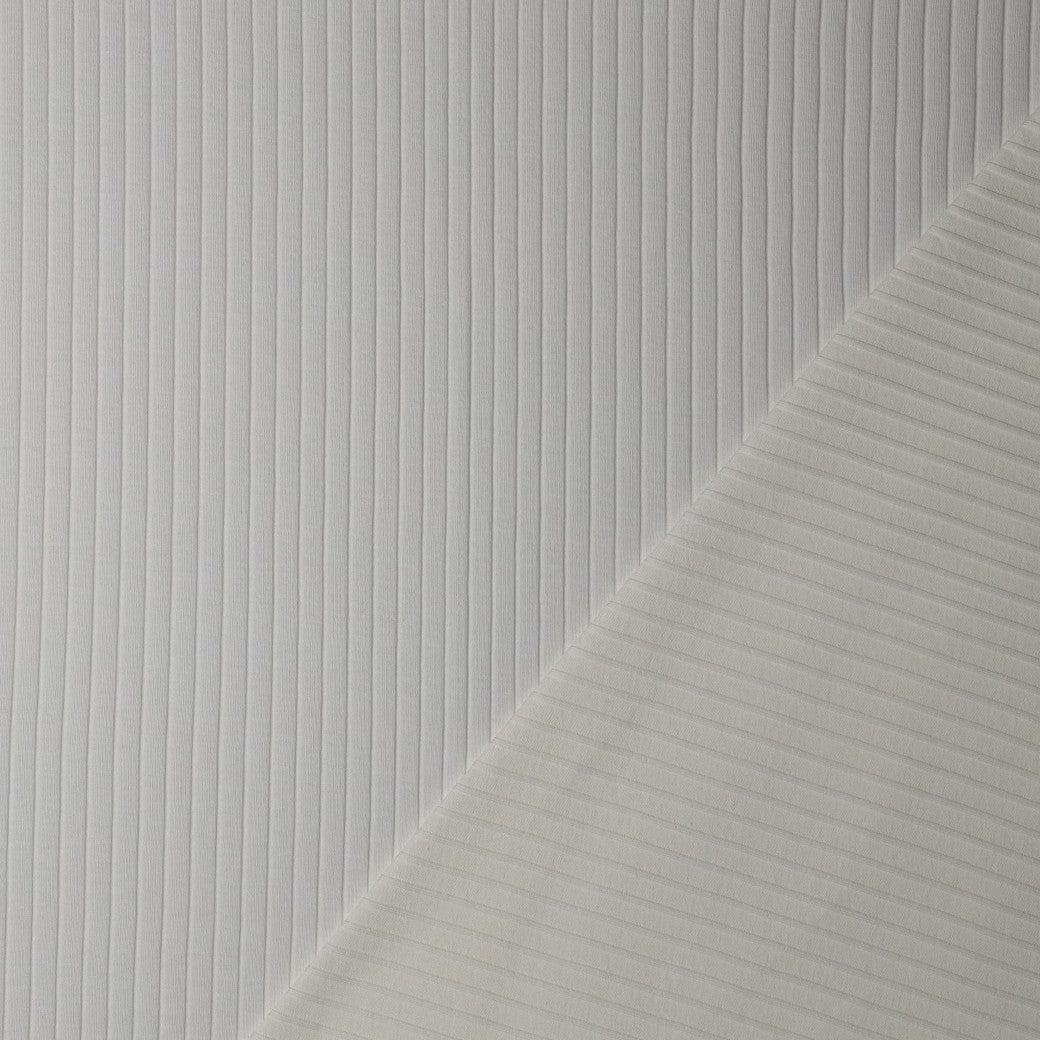 Bald erhältlich - Jersey Rippenjersey uni breit ecru