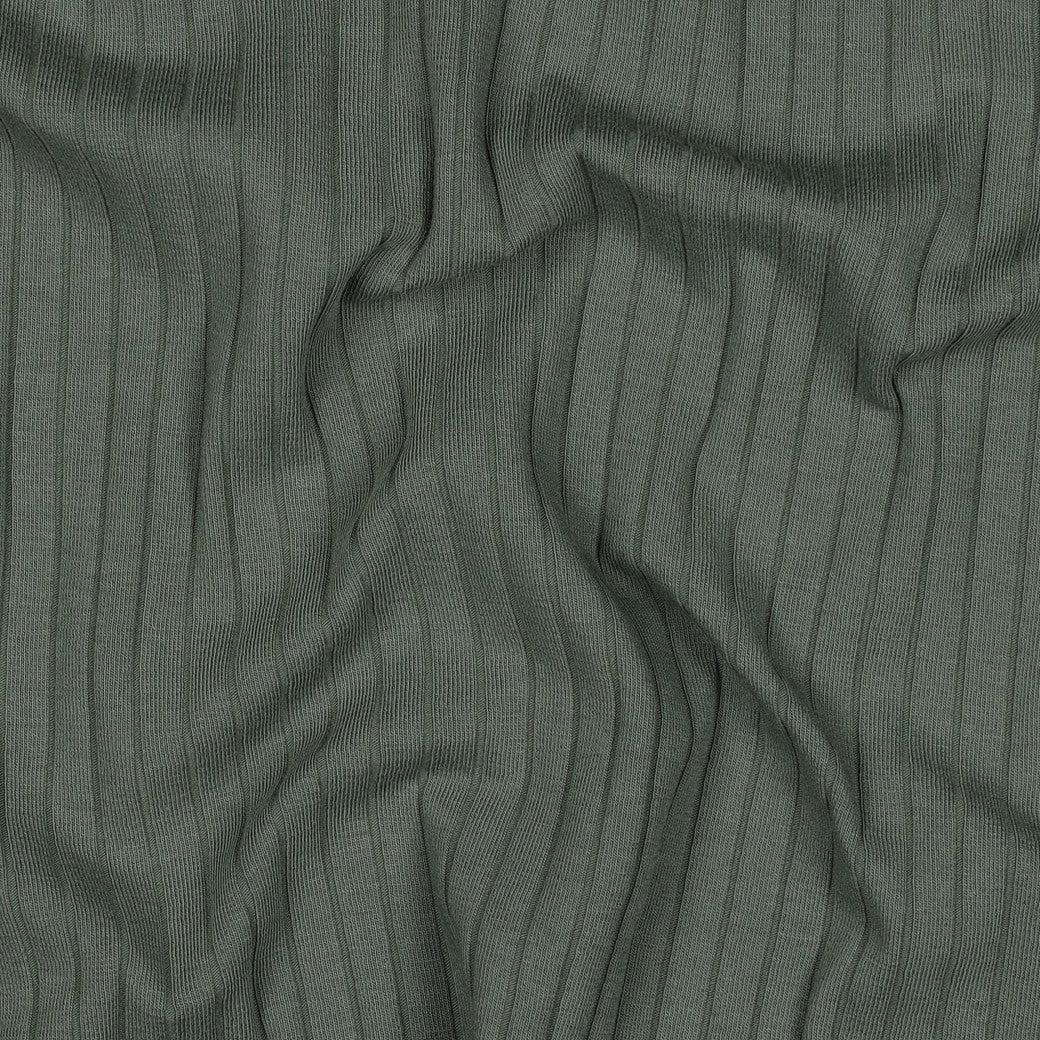 Jersey Rippenjersey uni breit dunkel mistel