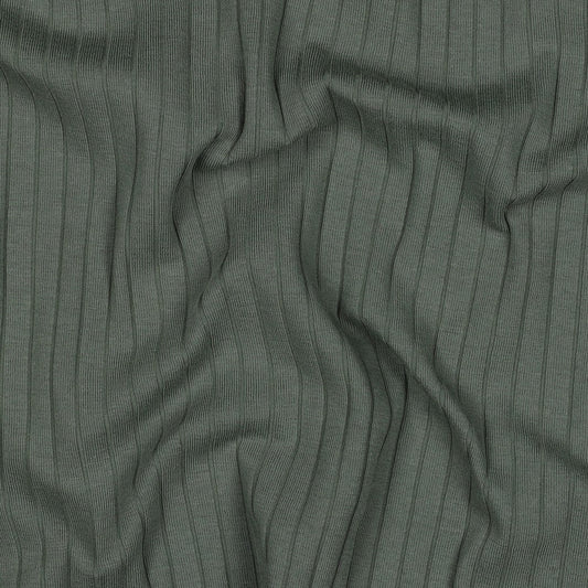 Jersey Rippenjersey uni breit dunkel mistel