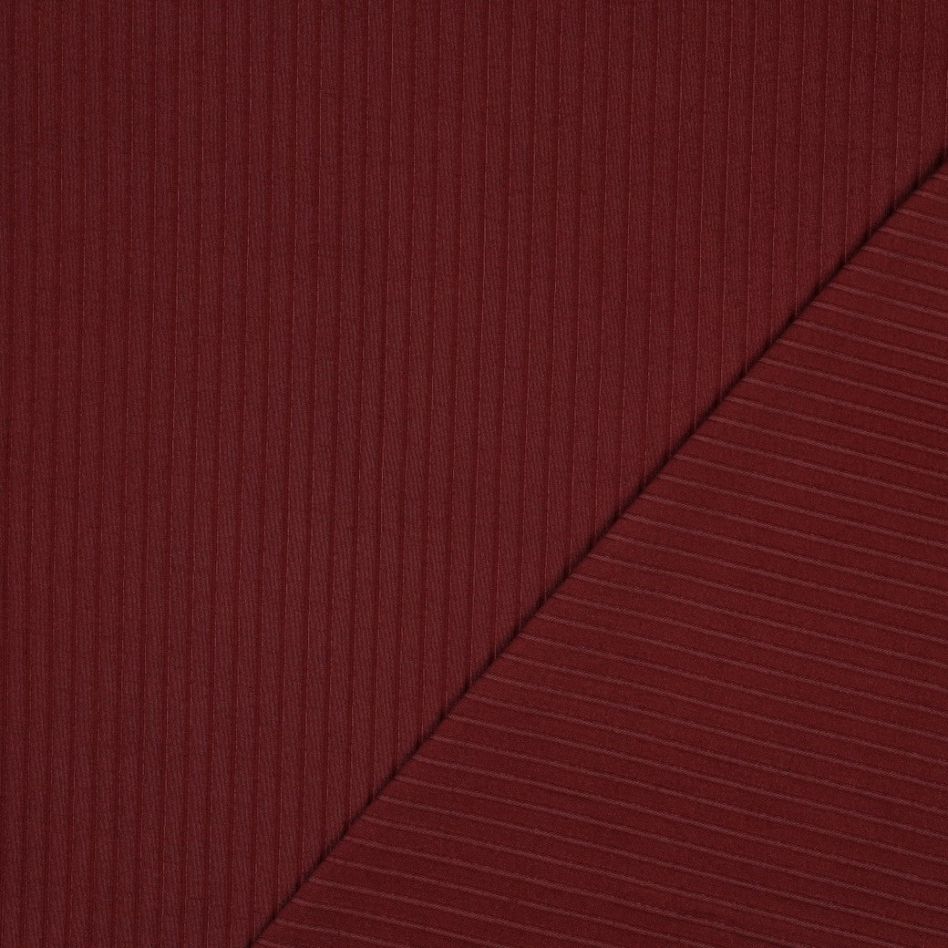 Jersey Rippenjersey uni breit bordeauxrot