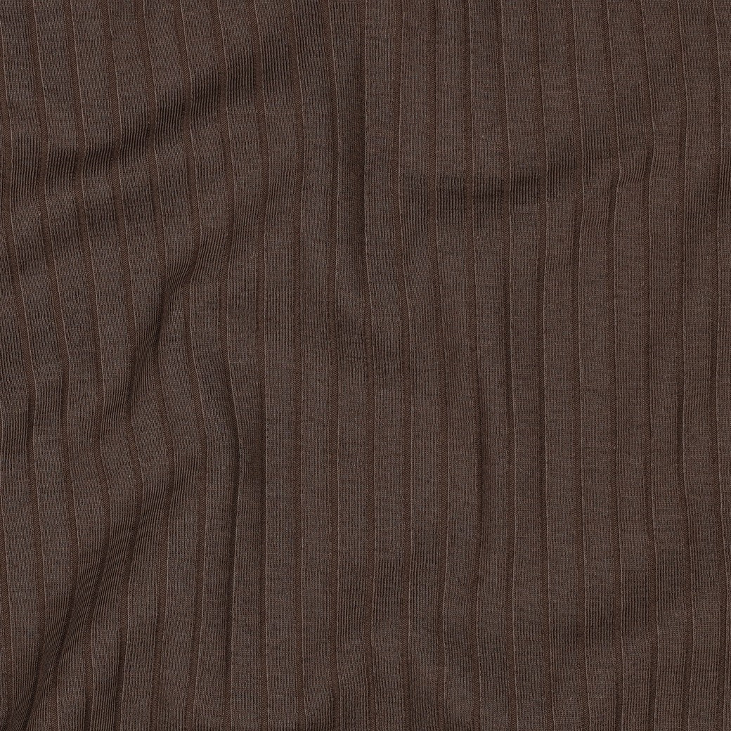 Jersey Rippenjersey uni breit braun