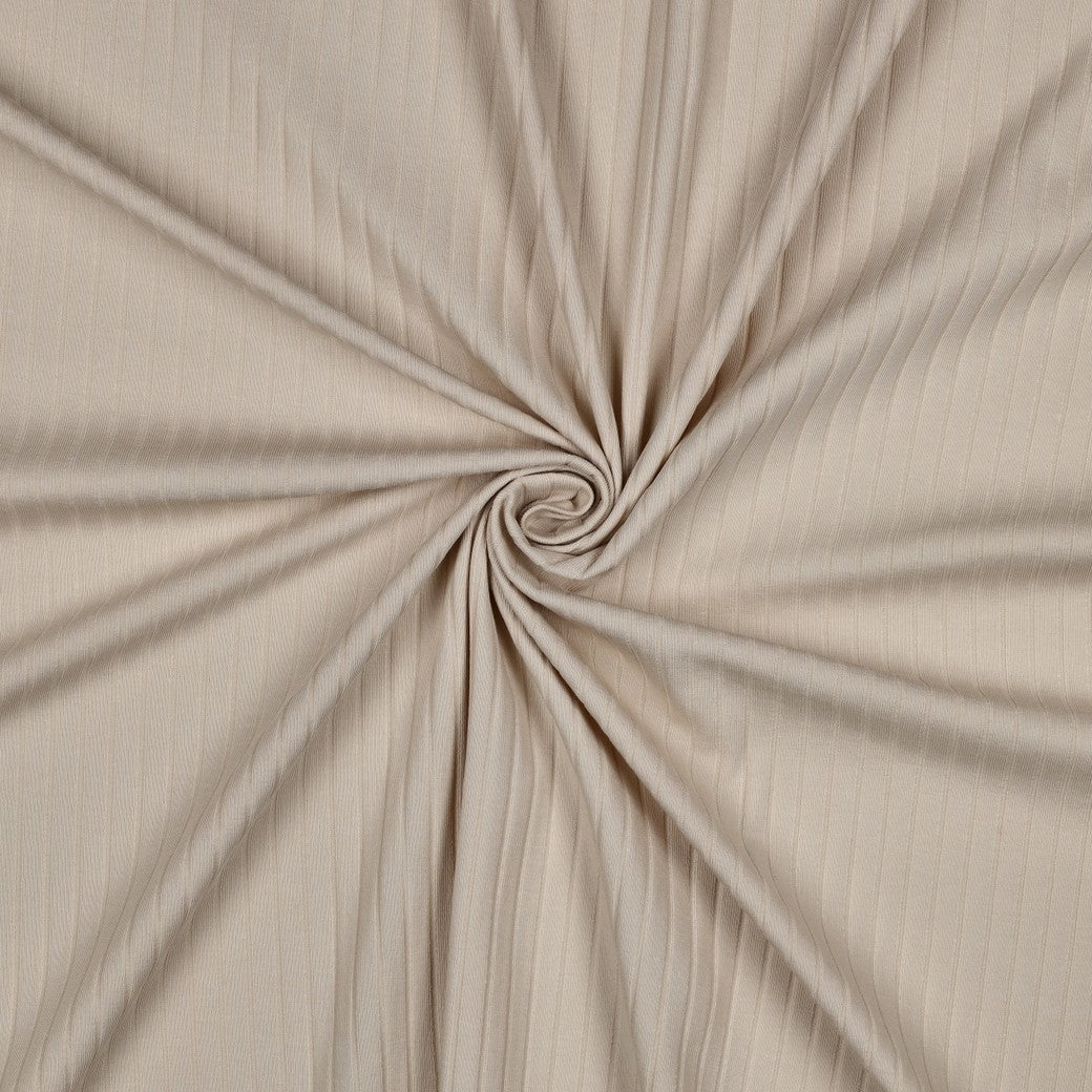 Jersey Rippenjersey uni breit sand