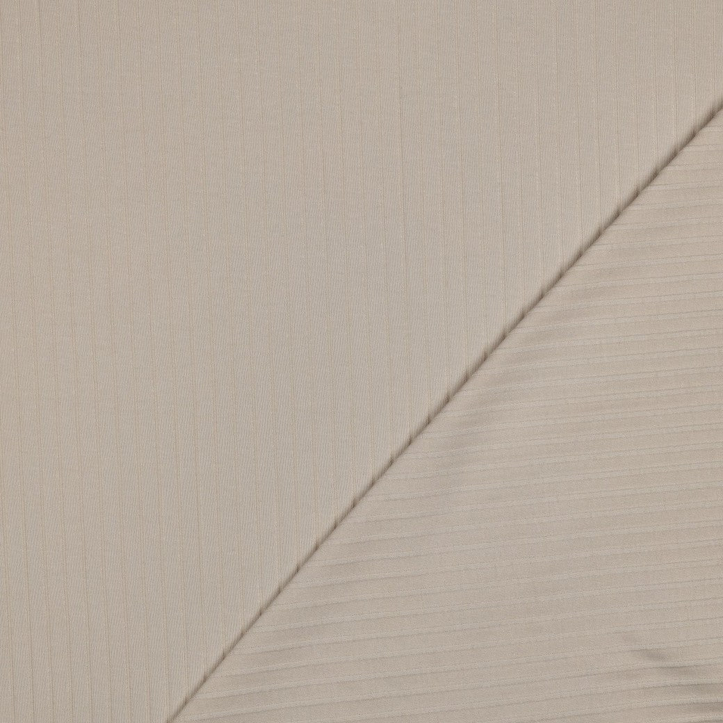 Jersey Rippenjersey uni breit sand