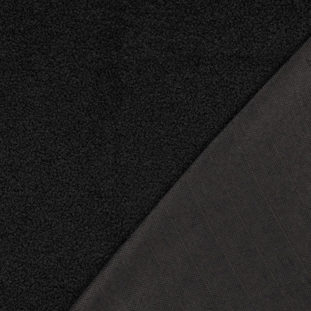 Teddystoff Plüsch schwarz