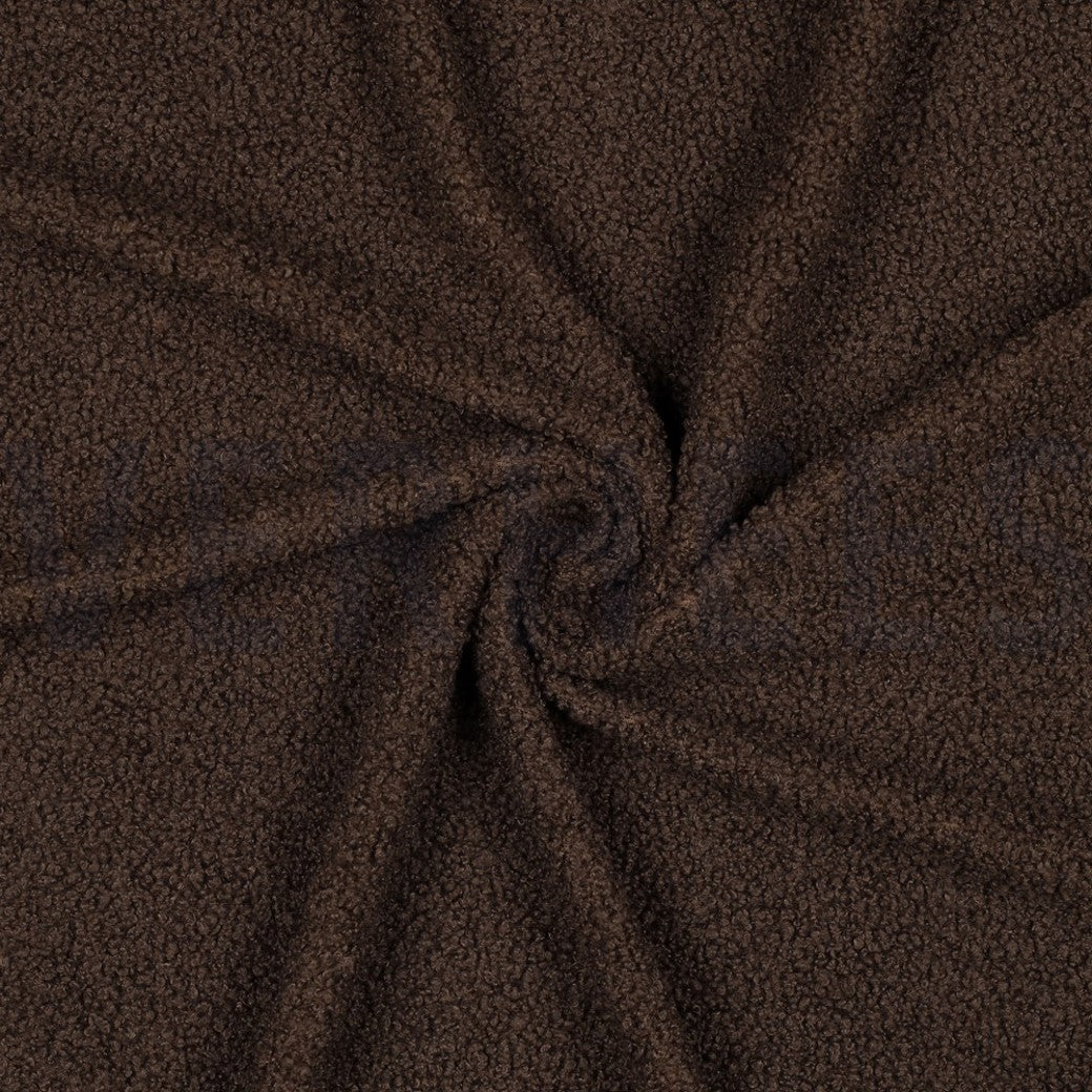 Teddystoff Plüsch dark brown